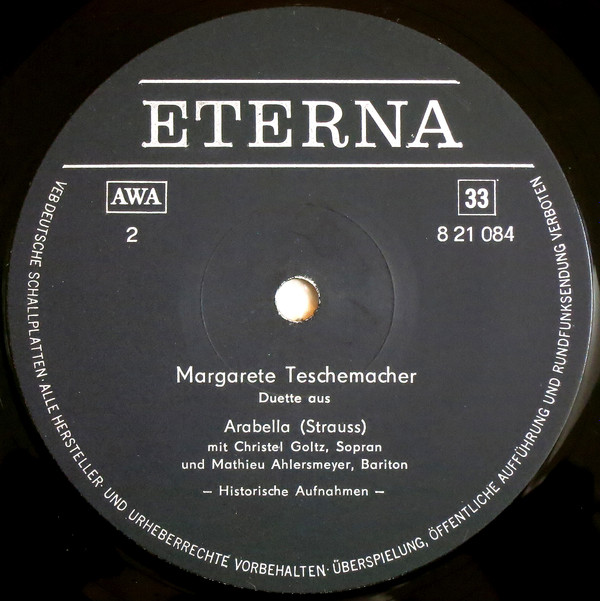 last ned album Margarete Teschemacher - Margarete Teschemacher Sopran