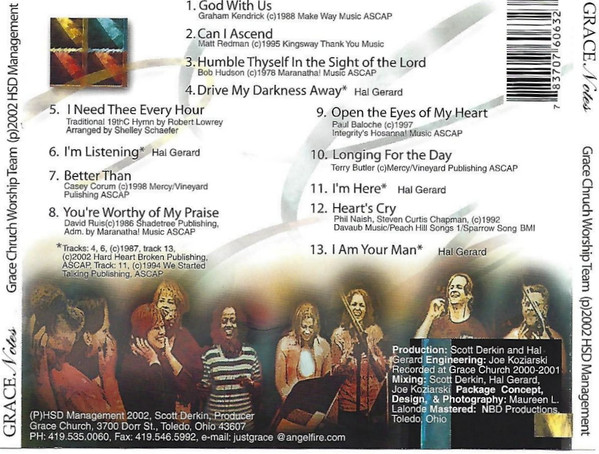 Grace Church Worship Team Grace Notes 2002 CD Discogs