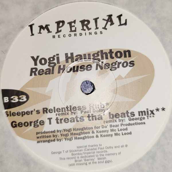 Album herunterladen Yogi Haughton - Real House Negros