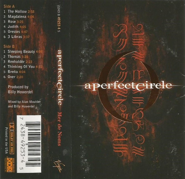 A Perfect Circle – Mer De Noms (2000, Cassette) - Discogs