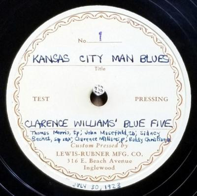 Clarence Williams' Blue Five – Kansas City Man Blues / Wild Cat