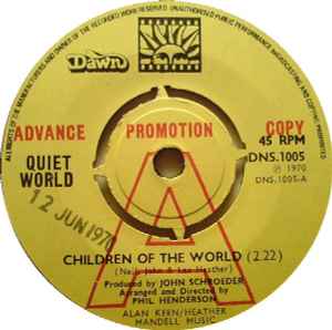 Quiet World - Children Of The World album cover
