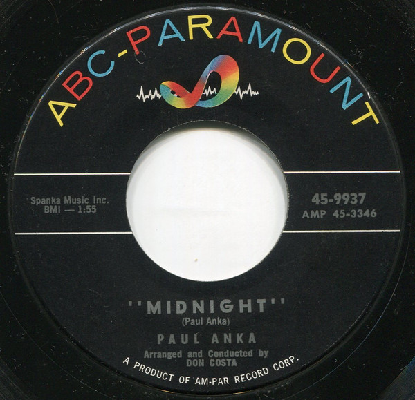 Paul Anka – Midnight / Verboten! (Forbidden) (1958, Vinyl) - Discogs