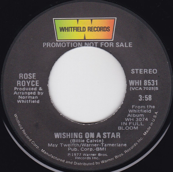 Wishing on a Star by Rose Royce #RoseRoyce #1978 #70ssong #70s