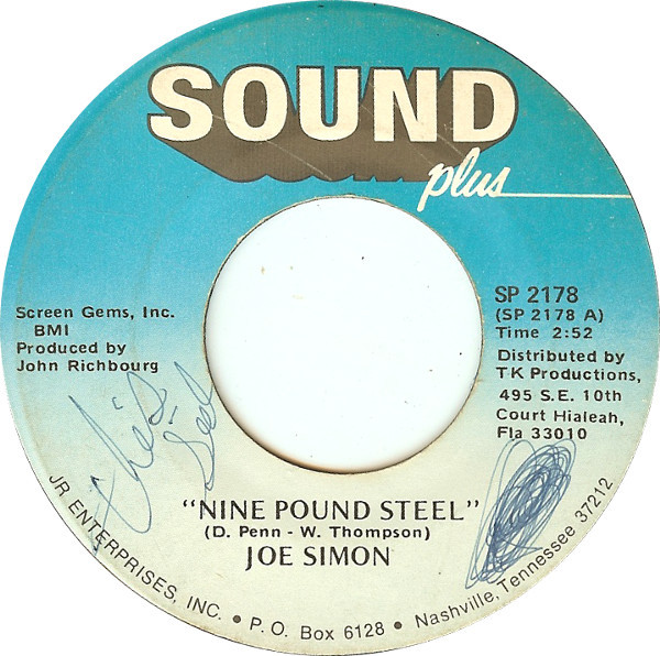 Joe Simon – Nine Pound Steel (1977, Vinyl) - Discogs