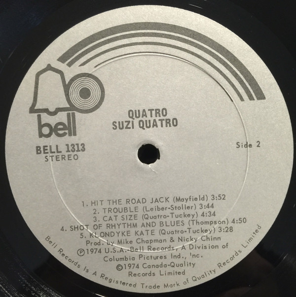 Suzi Quatro - Quatro | Bell Records (BELL 1313) - 4