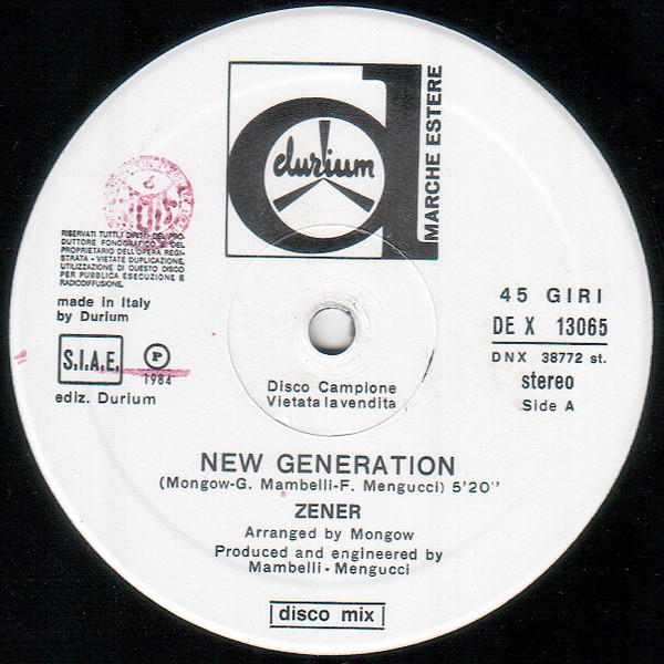descargar álbum Zener - New Generation