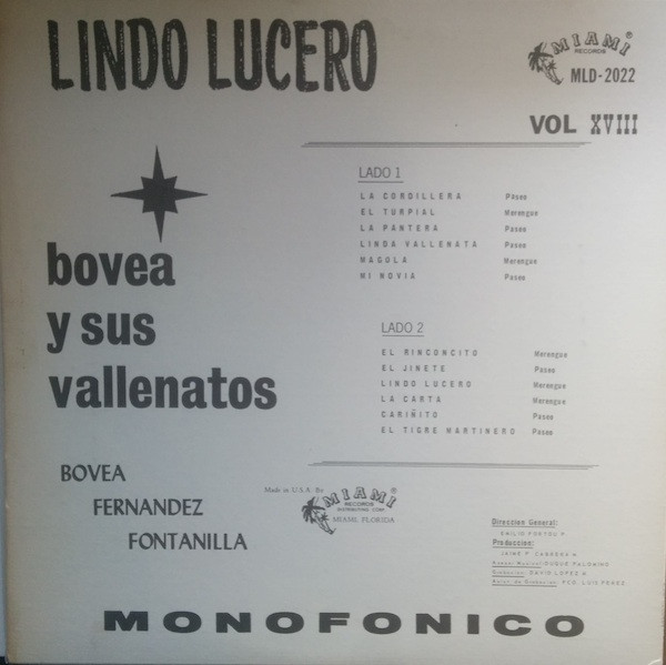 lataa albumi Bovea Y Sus Vallenatos - Lindo Lucero