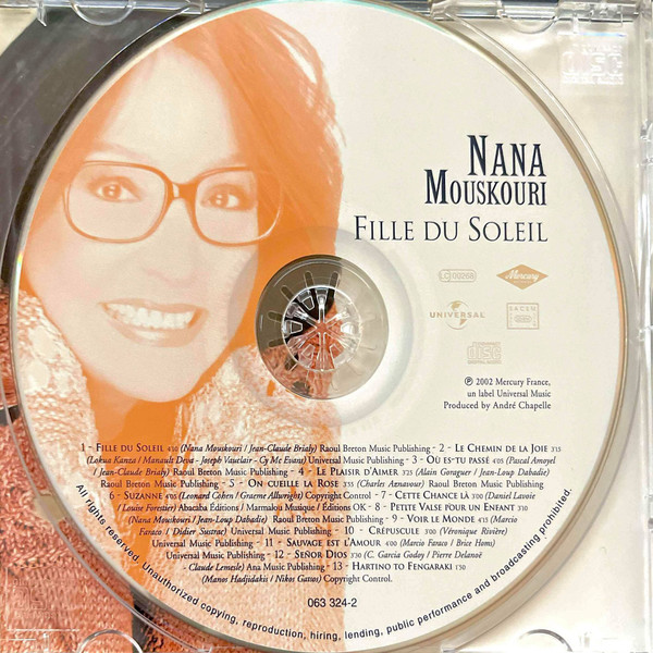 baixar álbum Nana Mouskouri - Fille Du Soleil