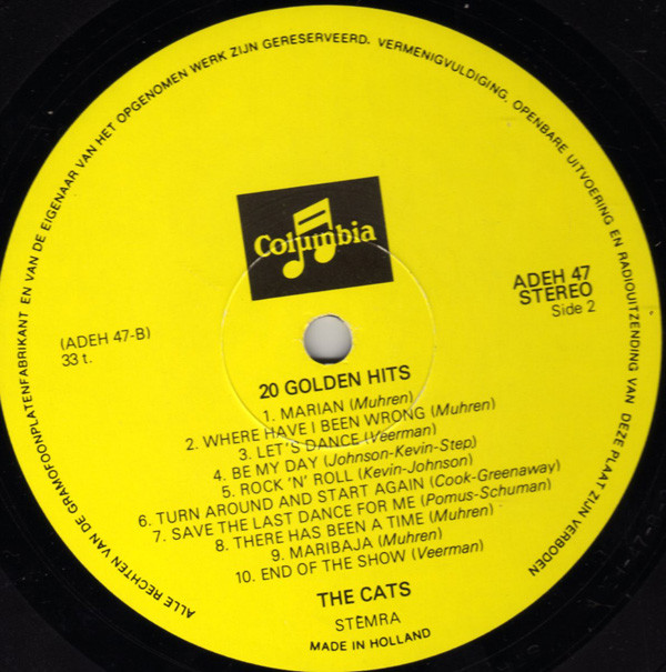 baixar álbum The Cats - 20 Golden Hits