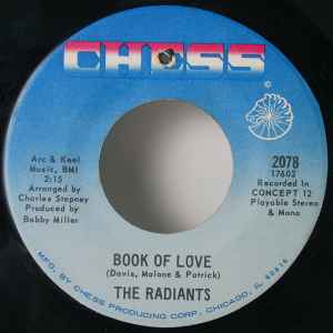 The Radiants - Book Of Love / Another Mule Is Kicking In Your Stall album cover