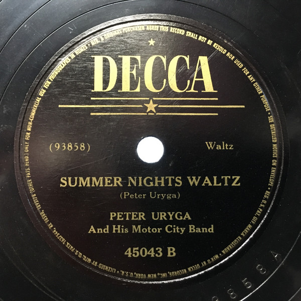 lataa albumi Peter Uryga And His Motor City Band - Bugle Call Polka Summer Nights Waltz