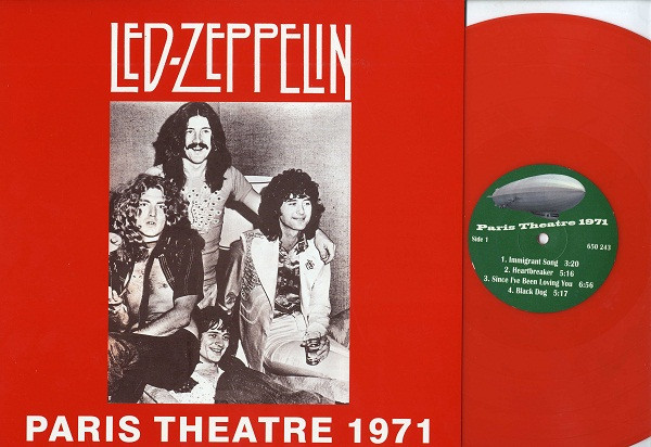 Led Zeppelin – Paris Theatre 1971 (2012, Red, Vinyl) - Discogs