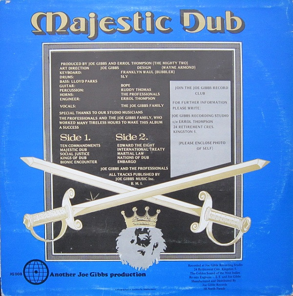 baixar álbum Joe Gibbs And The Professionals - Majestic Dub