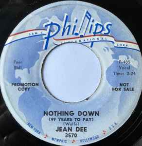 Jean Dee - Nothing Down (99 Years To Pay) album cover