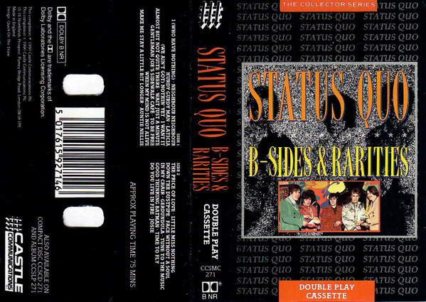 Status Quo B Sides Rarities 1990 Dolby Cassette Discogs