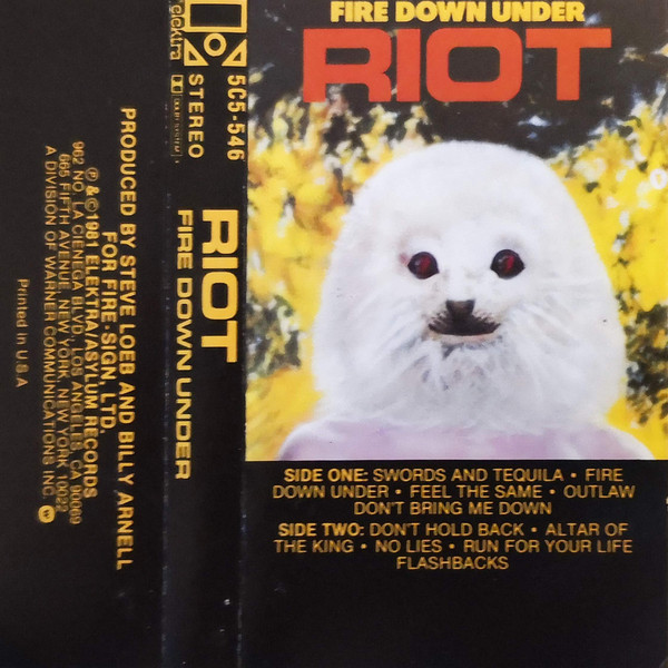 Riot – Fire Down Under (1981, S R, Cassette) - Discogs