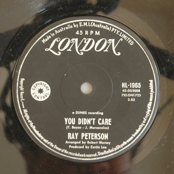 descargar álbum Ray Peterson - You Didnt Care