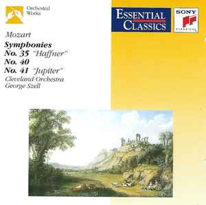 Wolfgang Amadeus Mozart - Symphonies No. 35 "Haffner" • No. 40 • No. 41 "Jupiter" Album-Cover