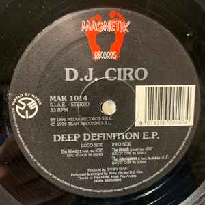 DJ Ciro Deep Definition EP 1996 Vinyl Discogs