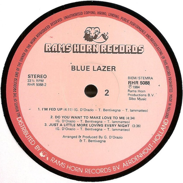 télécharger l'album Blue Lazer - Blue Lazer