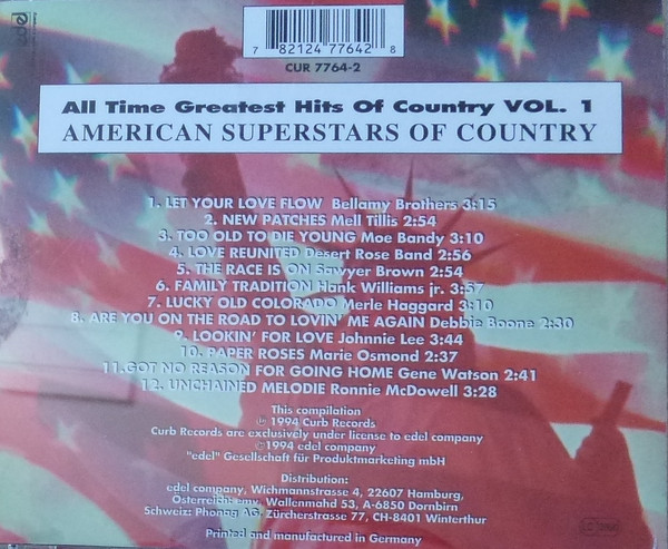 descargar álbum Various - American Superstars Of Country All Time Greatest Hits Of Country Vol 1
