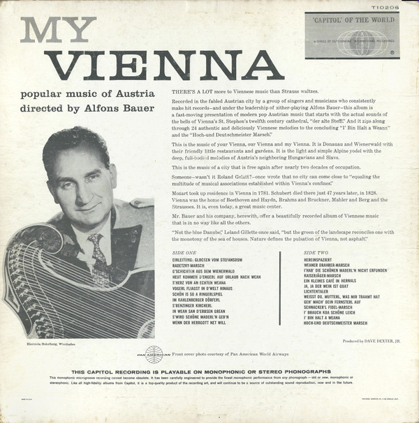last ned album Alfons Bauer - My Vienna