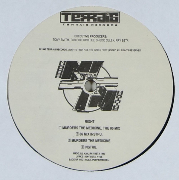 Terrais – Murders The Medicine (1993, Vinyl) - Discogs