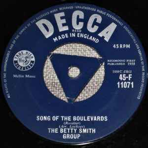 The Betty Smith Group - Song Of The Boulevards / Begin The Beguine album cover