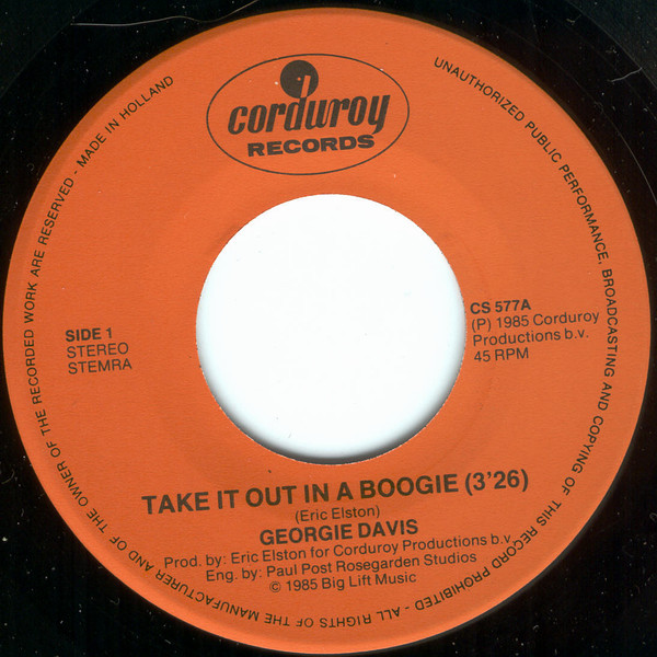 télécharger l'album Georgie Davis - Take It Out In A Boogie