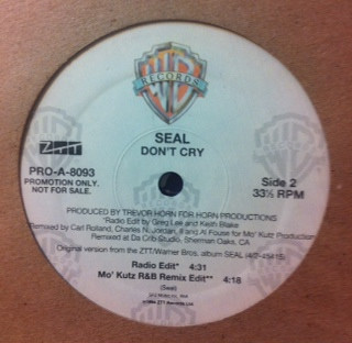 Seal – Don't Cry (1996, CD) - Discogs