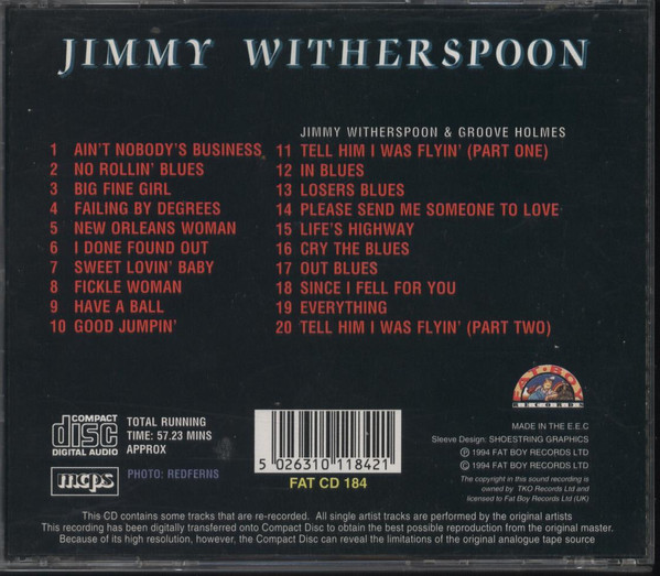 baixar álbum Jimmy Witherspoon - Cry The Blues