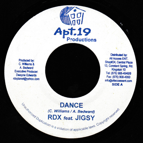 RDX feat. Jigsy – Dance (2007, Vinyl) - Discogs