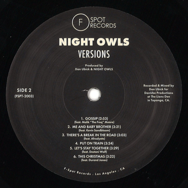 Night Owls - Versions | F Spot Records (FSPT-2003) - 6