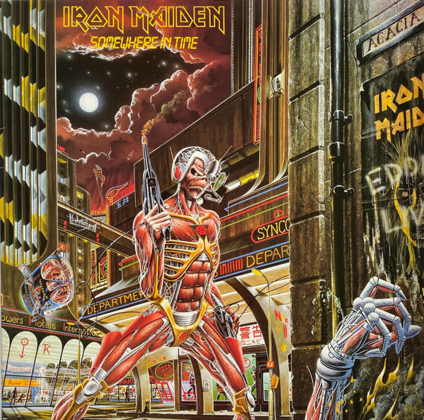 Обложка конверта виниловой пластинки Iron Maiden - Somewhere In Time
