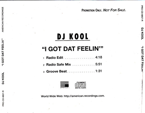 DJ Kool - I Got Dat Feelin' (Remix) | Releases | Discogs