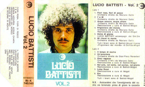 LINEATRE vinile LP lucio battisti IL MEGLIO DI LUCIO BATTISTI VOL.2