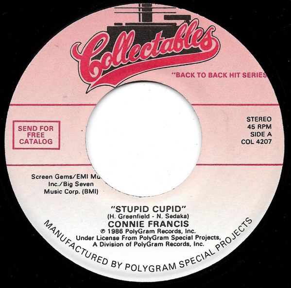 ladda ner album Connie Francis - Stupid Cupid My Happiness