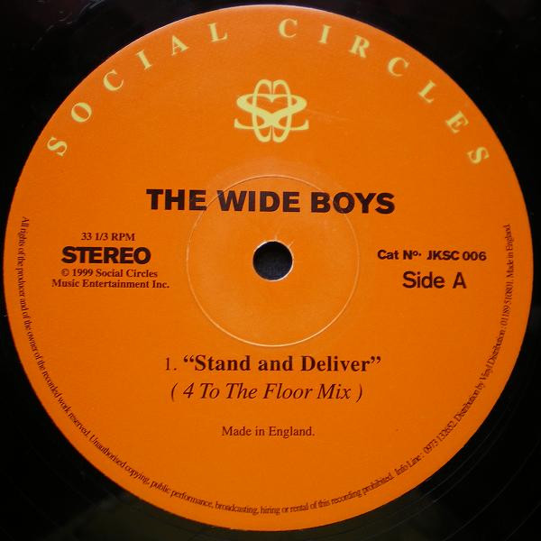 The Wide Boys – Stand And Deliver (1999, Vinyl) - Discogs