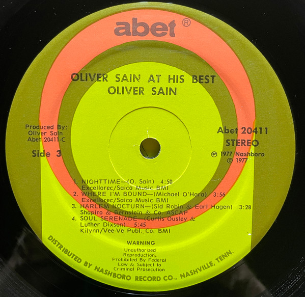 ladda ner album Oliver Sain - At His Best
