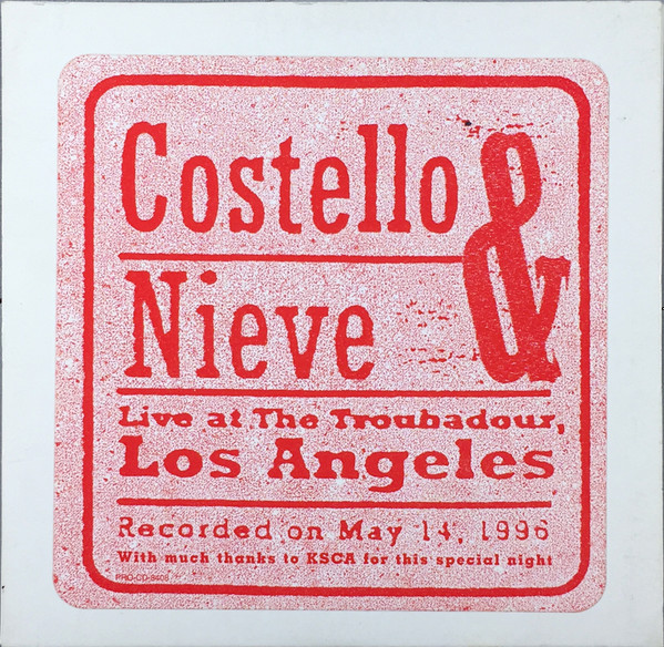 (CD) Costello & Nieve●コステロ & ナイーヴ / Live At The Fillmore, San Francisco