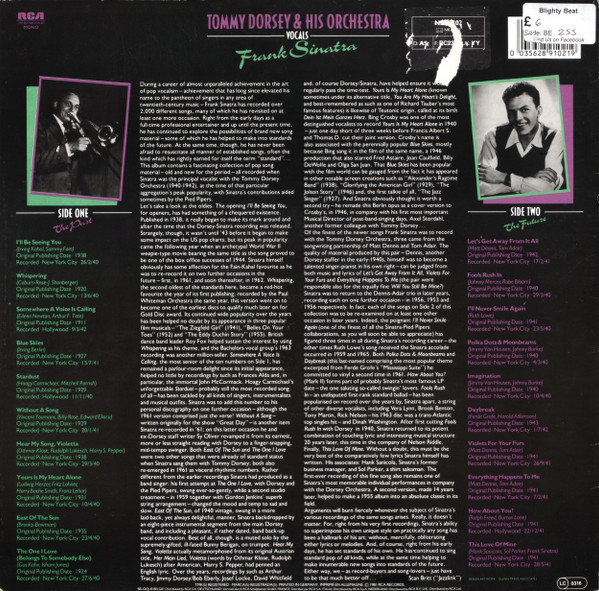 Album herunterladen Tommy Dorsey & His Orchestra, Frank Sinatra - Sings The Standards
