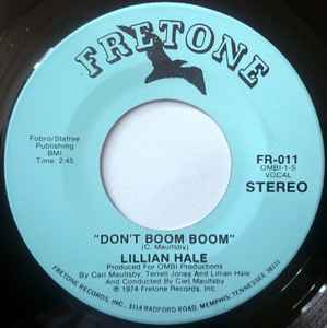 Lillian Hale - Don't Boom Boom / The Signes Were Wrong album cover