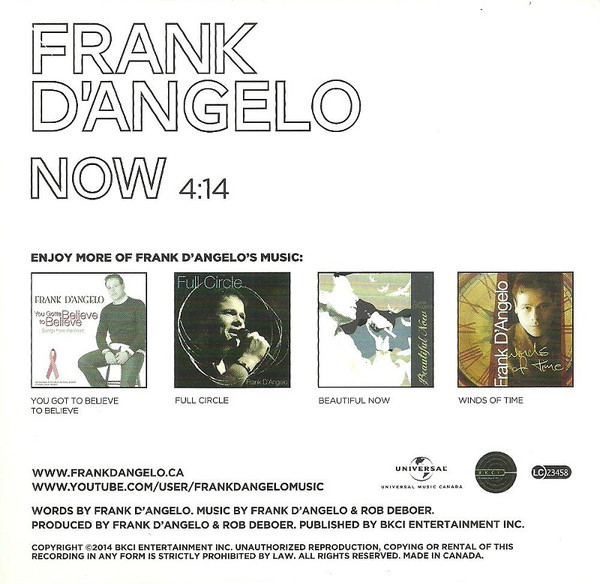 Album herunterladen Frank D'Angelo - Now
