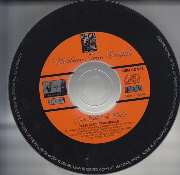 baixar álbum Download Barbara Jean English - Just Like A Lady album