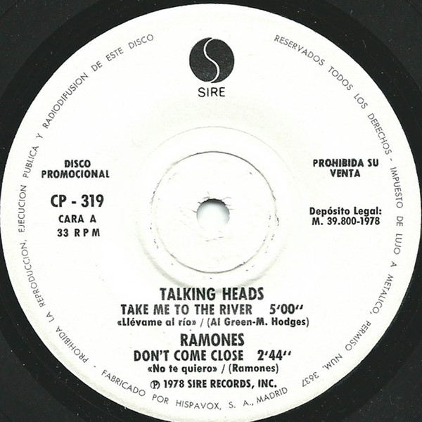 baixar álbum Talking Heads Ramones Flamin' Groovies The Dead Boys - Take Me To The River Dont Come Close Feel A Whole Lot Better 3rd Generation Nation