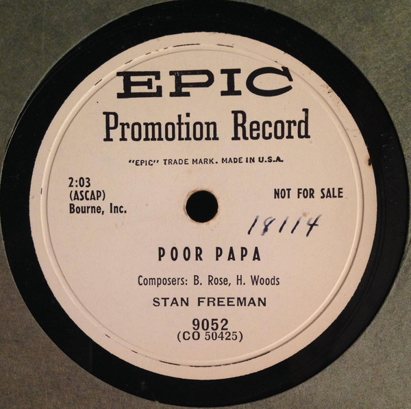 Album herunterladen Stan Freeman - Poor Papa My Old Heart Throb