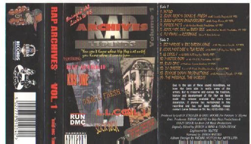 Rap Archives Legends Volume 1 (1996, Vinyl) - Discogs