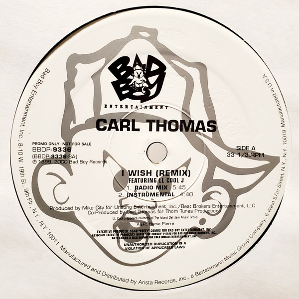Carl Thomas – I Wish (Remix) (2000, Vinyl) - Discogs