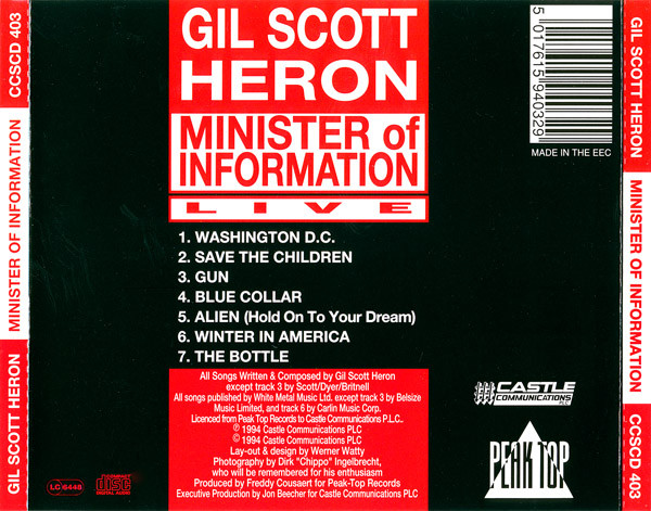 ladda ner album Gil Scott Heron - Minister Of Information Live